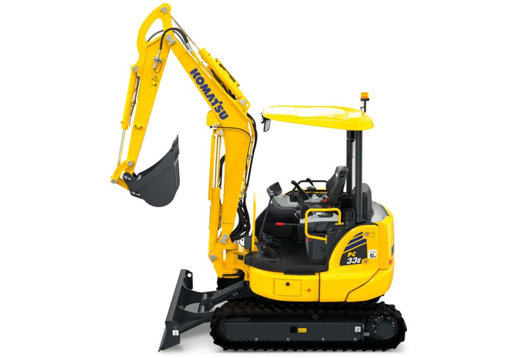 Komatsu PC33E-6 - elektrisk 3 tonns gravemaskin