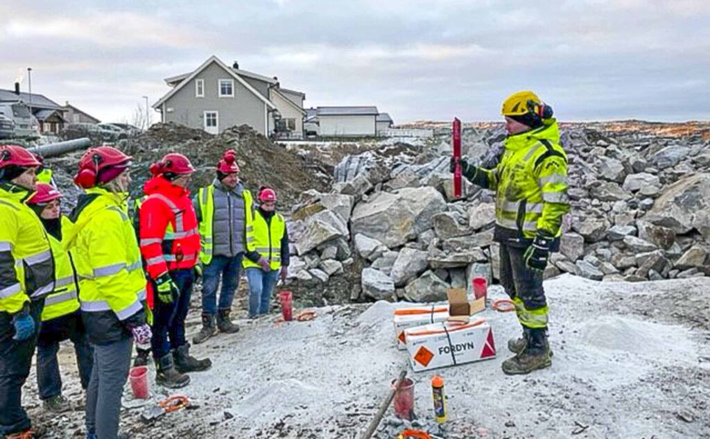 Fagskolen i Nord - opplæring i sprengning