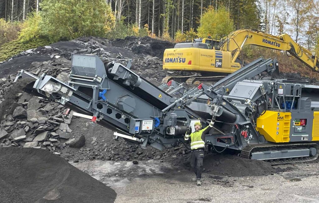 Knusing av returasfalt