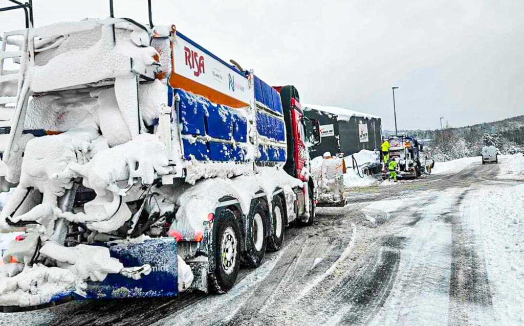 Vinterdrift saltebil fra Risa AS