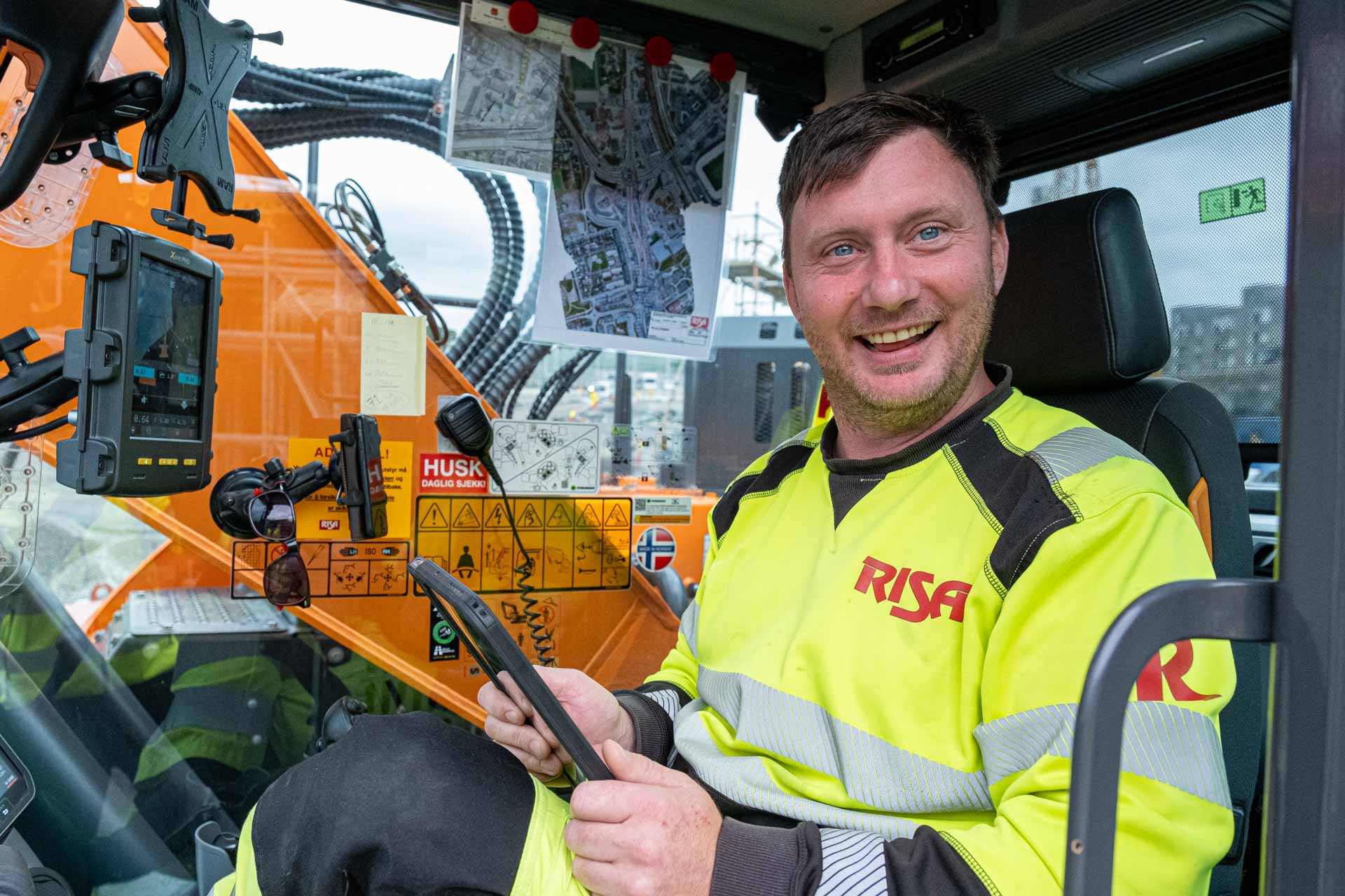 Tor Gunnar Vestly, maskinfører i Risa AS.