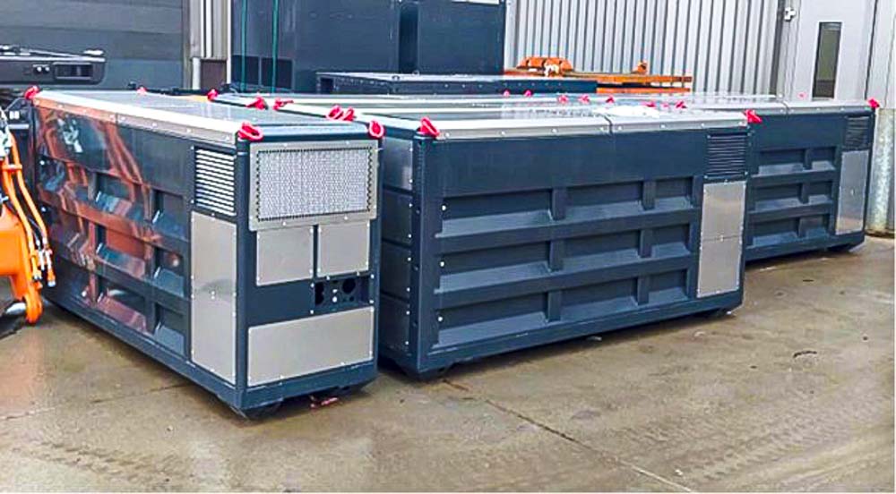BYD 400 kWh powerbox. Batteripakke som brukes i elektriske Develon maskiner.